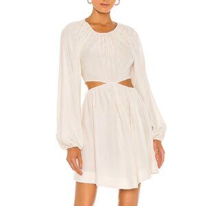 NEW LPA Allard Dress in Ivory White Cream Mini Long Sleeve Medium M